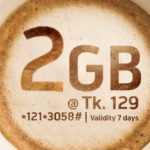 GP 2GB Internet Data Packages 129 Tk For 7Days